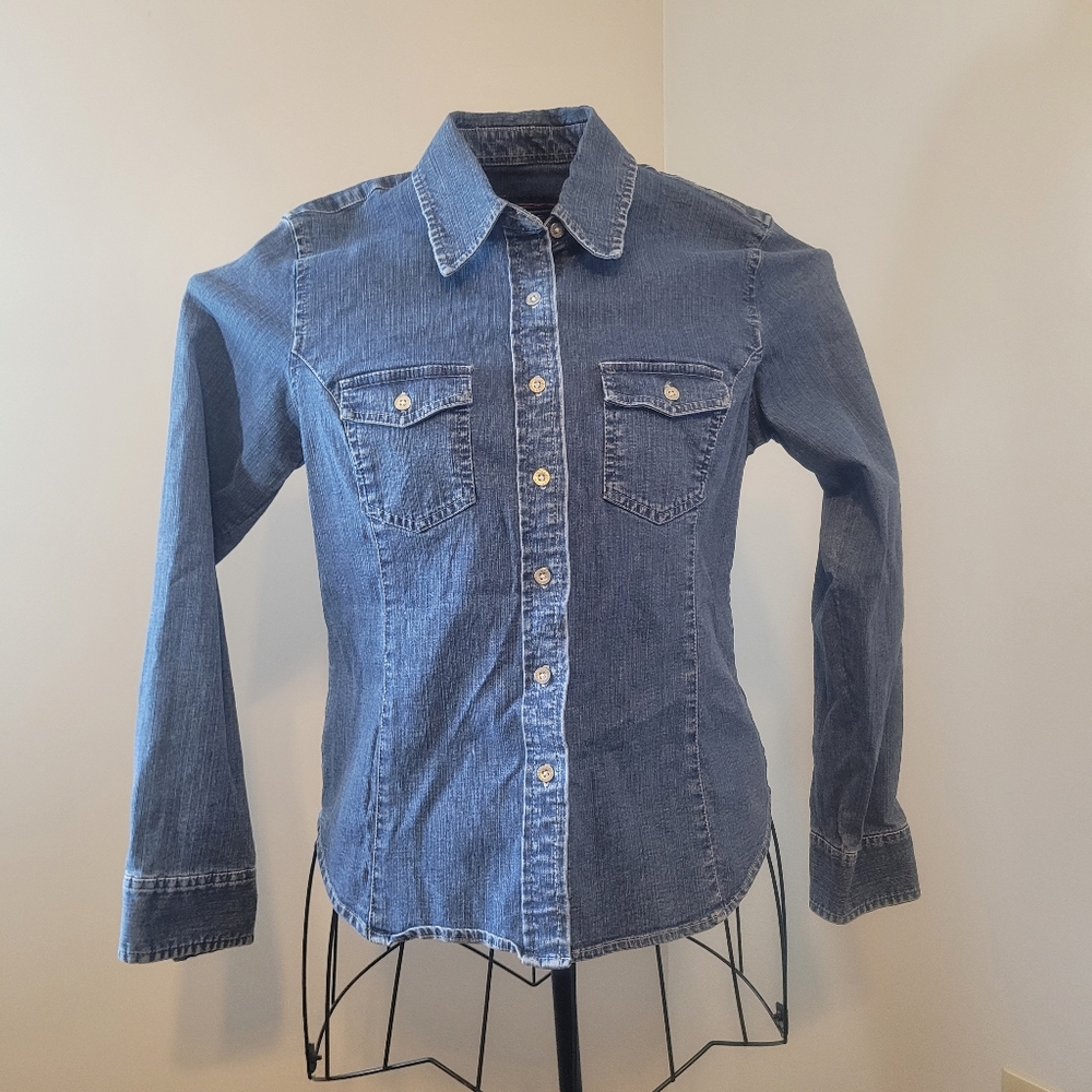 Limited Jeans Women's Denim Shirt Button Down Vintage
